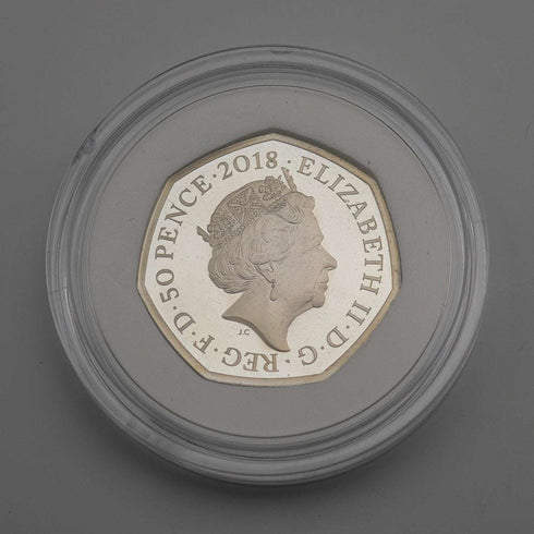 英国 ビアトリクス・ポター 生誕150年記念 「ティトルマウス夫人」50ペンス記念銀貨 RoyalMint ケース・説明書付 24619
