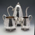 Late 19th Century English Antique Silver Plated Coffee Set by B. Grayson & Son