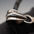 Colgante vintage de ámbar con base de plata pura, incluye cadena de cuero y plata pura