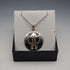Colgante circular Art Nouveau de plata de ley vintage británica, con cadena de plata de ley, Kit Heath