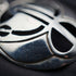 Colgante circular Art Nouveau de plata de ley vintage británica, con cadena de plata de ley, Kit Heath