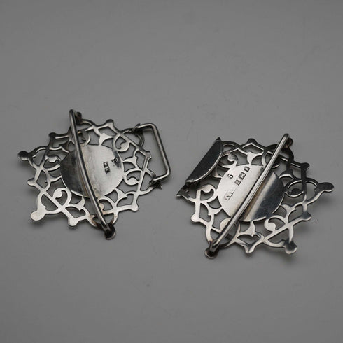 Hebilla de cinturón de enfermera de plata esterlina antigua británica de 1900, 21g, Adie & Lovekin