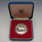 Moneda de plata conmemorativa del 25º aniversario de la coronación de la Reina Isabel II del Reino Unido, 1977, 28g, Royal Mint, con estuche y certificado.
