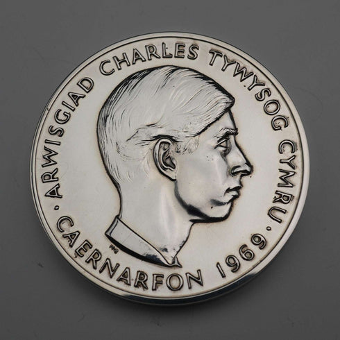 1969 Investiture of the Prince of Wales Commemorative Medal 70g Royal Mint Cased
