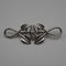 British Vintage Rennie Mackintosh Style Sterling Silver Brooch 7.2g Carrick