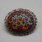 Vintage 800 Silver Micromosaic Floral Brooch