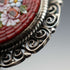 Vintage 800 Silver Micromosaic Floral Brooch