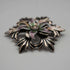 US Antique Sterling Silver, Enamel & Gold Plated Floral Brooch by W. E. Richards