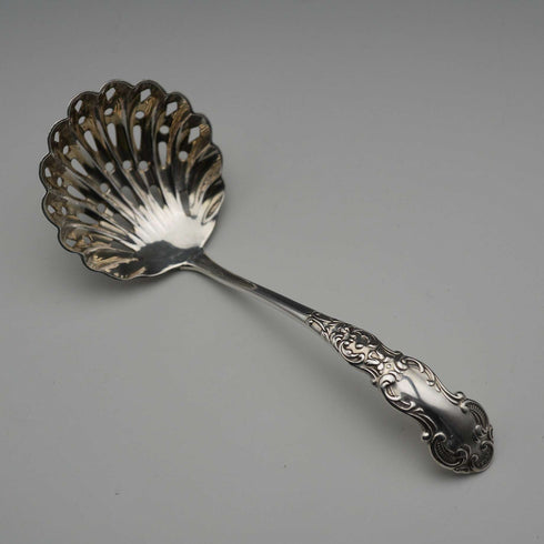 1906年 英国古董纯银糖粉勺 20g Robert Pringle & Sons