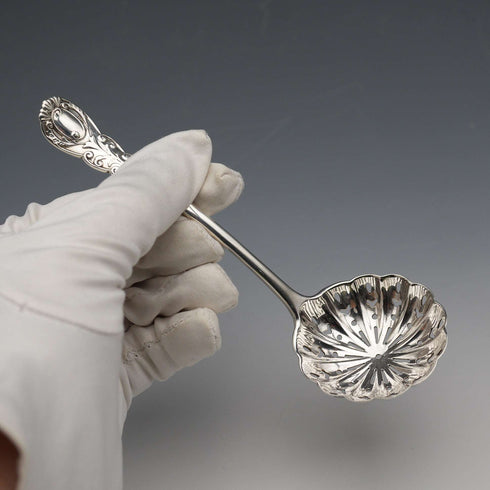 1907 British Antique Sterling Silver Sugar Sifter 30g Josiah Williams & Co