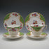 British Vintage Paragon "Rockingham Green" Teacup Trio Pair ①