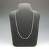 British Vintage Sterling Silver Figaro Chain Necklace 60cm 11g