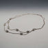 UK Vintage Sterling Silver Double Chain & Oval Bead Necklace 45cm 15g