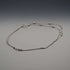 UK Vintage Sterling Silver Double Chain & Oval Bead Necklace 45cm 15g