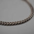 UK Vintage Sterling Silver Double Chain & Oval Bead Necklace 45cm 15g