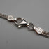 UK Vintage Sterling Silver Double Chain & Oval Bead Necklace 45cm 15g