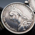 English Vintage Double Sixpence Sterling Silver Tie Clip