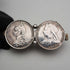 English Vintage Double Sixpence Sterling Silver Tie Clip
