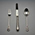 1865 Antique English Sterling Silver Christening Cutlery Set, Total 102g, by George Adams, Cased