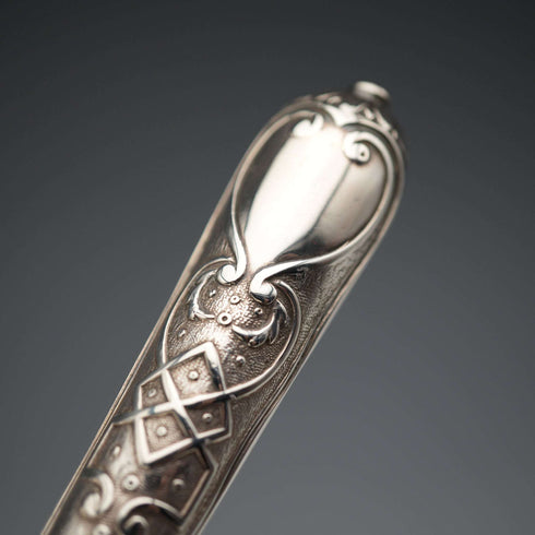 1865 Antique English Sterling Silver Christening Cutlery Set, Total 102g, by George Adams, Cased