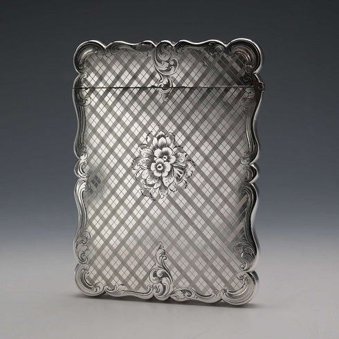1846年 英国古董纯银名片盒 77g Edward Smith