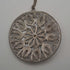 Colgante de filigrana de plata de ley vintage con cadena de plata de ley, 12,1 g en total