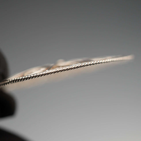 Colgante de filigrana de plata de ley vintage con cadena de plata de ley, 12,1 g en total