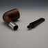 1900 British Antique JB Smoking Pipe with Sterling Silver Decoration in Case