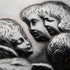 1904 Antique English Sterling Silver Bible Cover, Reynolds' Angels by William Comyns