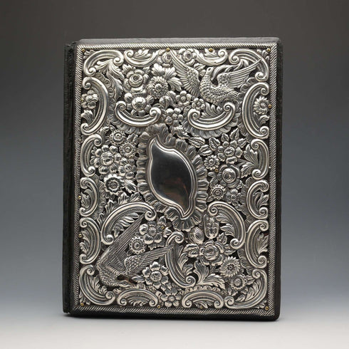 1902年 英国古董 纯银封面 吸墨纸夹 SW Smith & Co