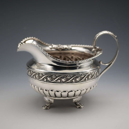 1822年 英國古董 愛爾蘭 純銀壺 247克 James Scott