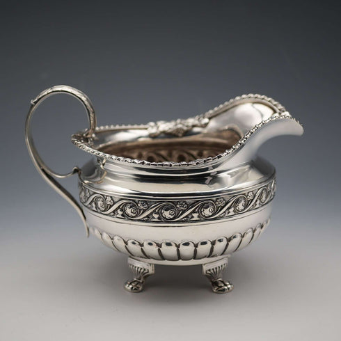1822年 英國古董 愛爾蘭 純銀壺 247克 James Scott