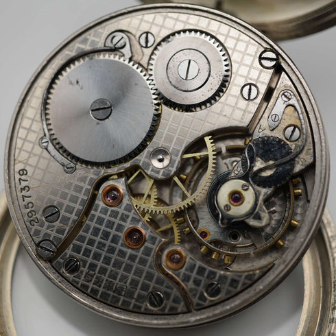 1929年頃 スイス ゼニス 懐中時計 機械式 鉄道時計 合金ケース 動作良好