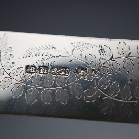 Late 19th Century English Antique Silver Plated Cutlery Set of 3 Pairs by Martin & Hall