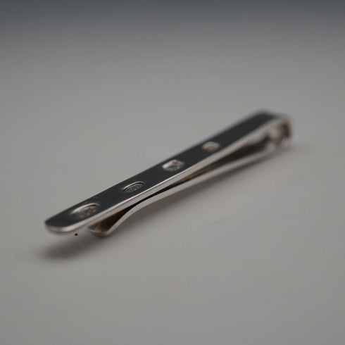 English Vintage Hallmarked Sterling Silver Tie Clip
