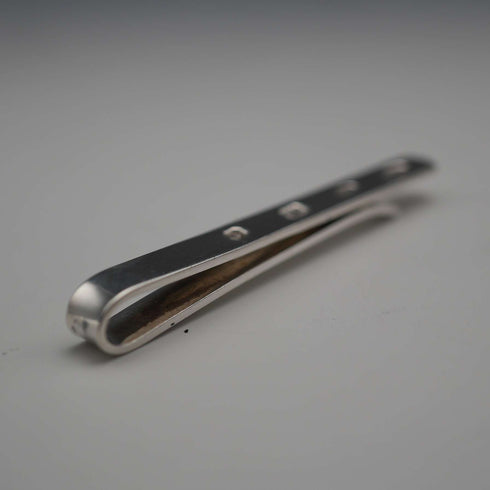 English Vintage Hallmarked Sterling Silver Tie Clip