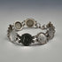 Pulsera vintage británica de plata de ley y moneda de 3 peniques de plata, 20g