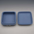 Caja cuadrada con tapa de Jasperware, Wedgwood, Reino Unido, 1969, azul pálido