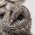 English Country Artists 2 Owls Sterling Silver Plated Sculpture Figurine