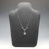 Vintage Sterling Silver Marcasite & Amethyst Necklace 42cm