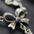 Vintage Sterling Silver Marcasite & Amethyst Necklace 42cm