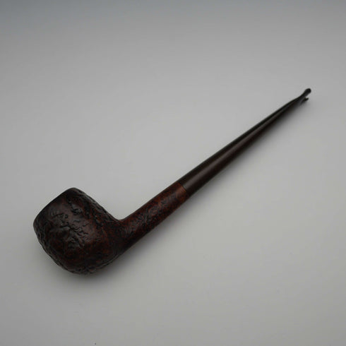 Pipa de fumar Dunhill Shell Briar vintage británica de la primera mitad del siglo XX, con marcas de uso