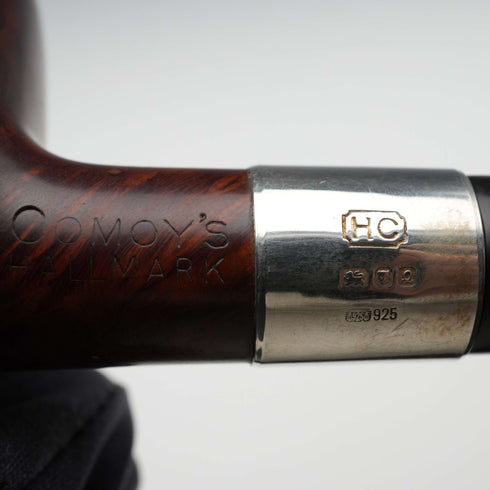 1990 UK Vintage COMOY'S HALLMARK Silver Embellished Smoking Pipe