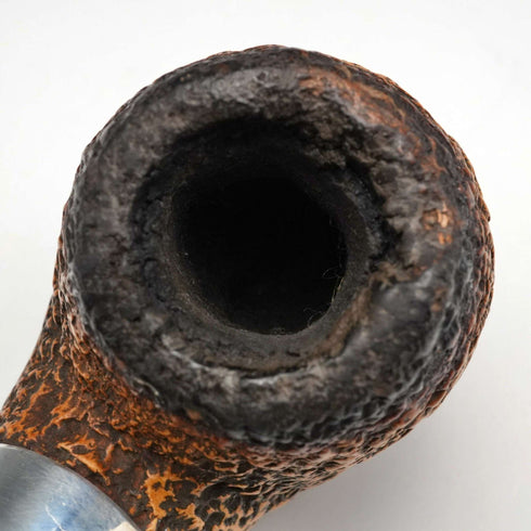 1980 UK Vintage Block Meerschaum Sterling Silver Decorated Smoking Pipe L&JS