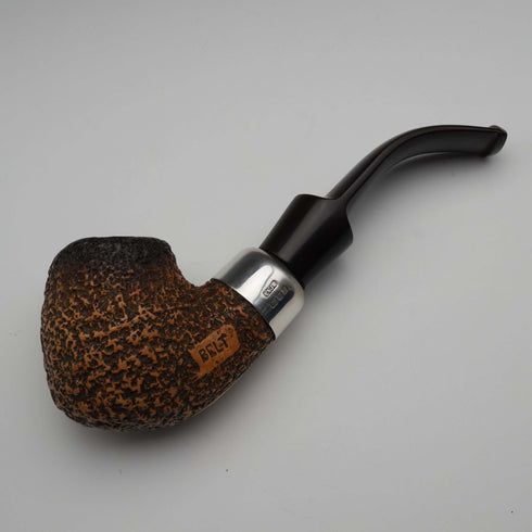 1980 UK Vintage Block Meerschaum Sterling Silver Decorated Smoking Pipe L&JS