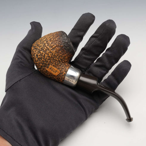 1980 UK Vintage Block Meerschaum Sterling Silver Decorated Smoking Pipe L&JS