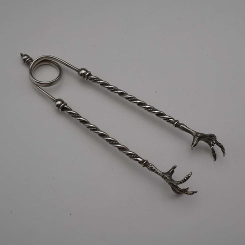 Early 20th Century French Antique 800 Silver Sugar Tongs 17g