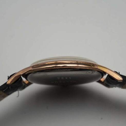 1950s Swiss DELBANA Men's Watch, 17 Jewels Mechanical, Gold-Filled Case, Good Working Condition
