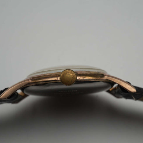1950s Swiss DELBANA Men's Watch, 17 Jewels Mechanical, Gold-Filled Case, Good Working Condition