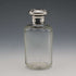 1901 English Antique Sterling Silver Lid Cut Glass Bottle